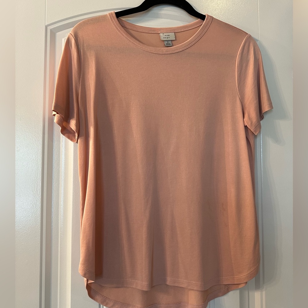 A brand new day peach tshirt